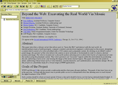 O browser NCSA Mosaic 3.0 for Windows, 1993