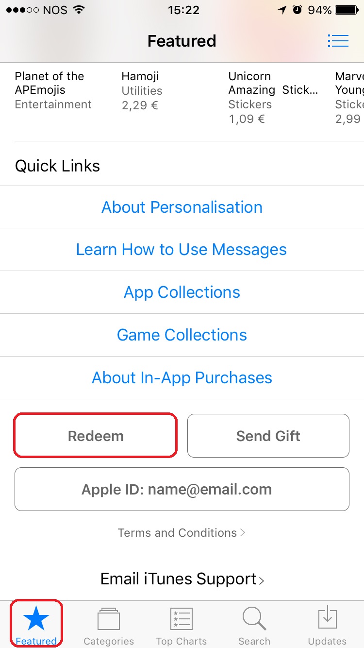 How To Redeem A Promo Code In An Iphone Or Ipad Bloomidea - step 4 in the next screen select the option you can also enter your code manually