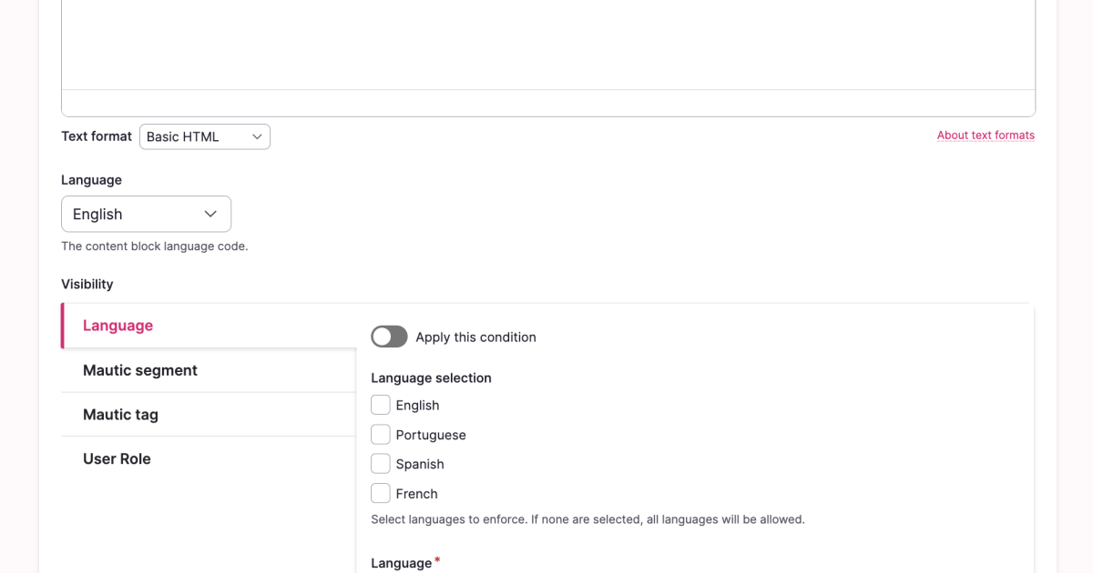 Block Content Visibility